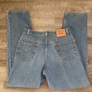 Vintage 90s Levis Relaxed Fit Jeans Mens 36x34 Light Wash Denim Straight Leg